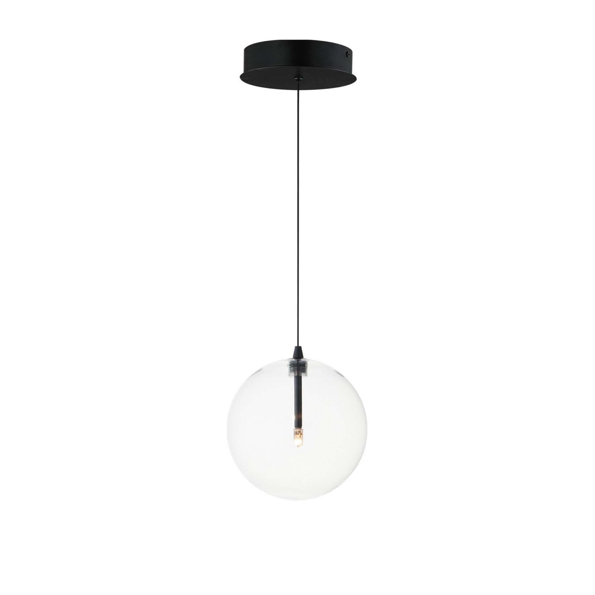 Global 7" Mini LED Pendant, Black Finish - Bees Lighting