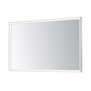 Bevel 48" x 30" LED Mirror, Satin Nickel Finish - Bees Lighting