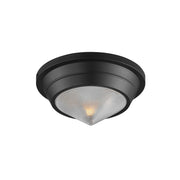 Hargreaves 10" Flush Mount, Black Finish - Bees Lighting