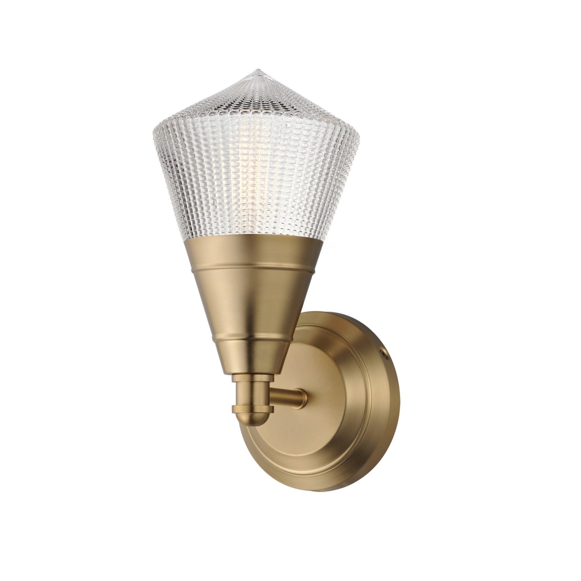 Hargreaves 12" Wall Sconce, Natural Aged Brass Finish