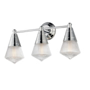 Hargreaves 24" 3-Light Bath Vanity, Polished Chrome Finish - Bees Lighting