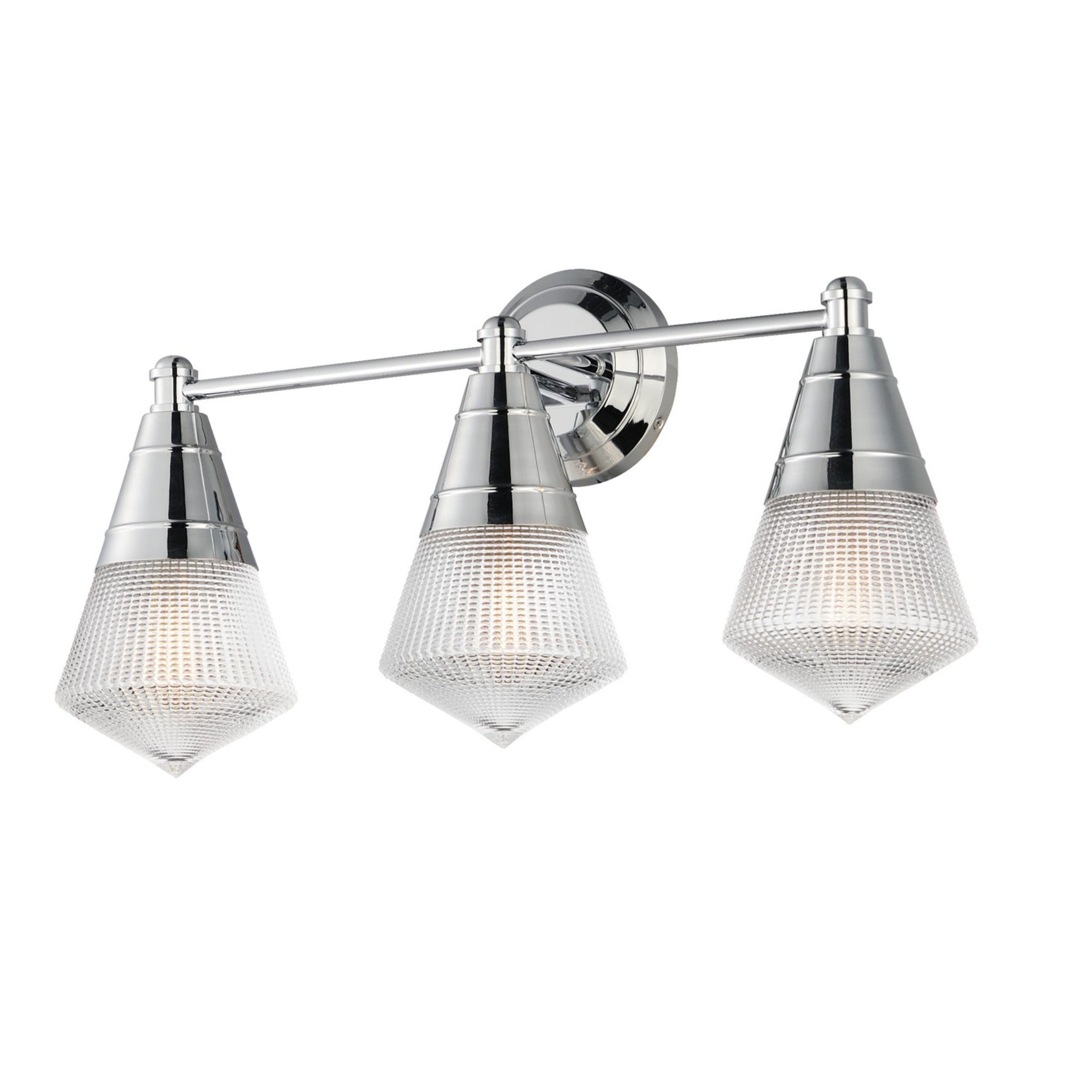 Hargreaves 24" 3-Light Bath Vanity, Polished Chrome Finish - Bees Lighting