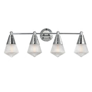 Hargreaves 33" 4-Light Bath Vanity, Polished Chrome Finish - Bees Lighting