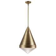 Hargreaves 22" Pendant, Natural Aged Brass Finish - Bees Lighting