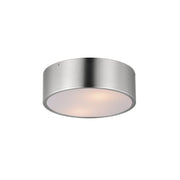 Tommy 12" 2-Light Surface Mount, Satin Nickel Finish - Bees Lighting