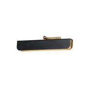 Miles 18" LED Wall Sconce, Black & Aged Brass Finish - Bees Lighting