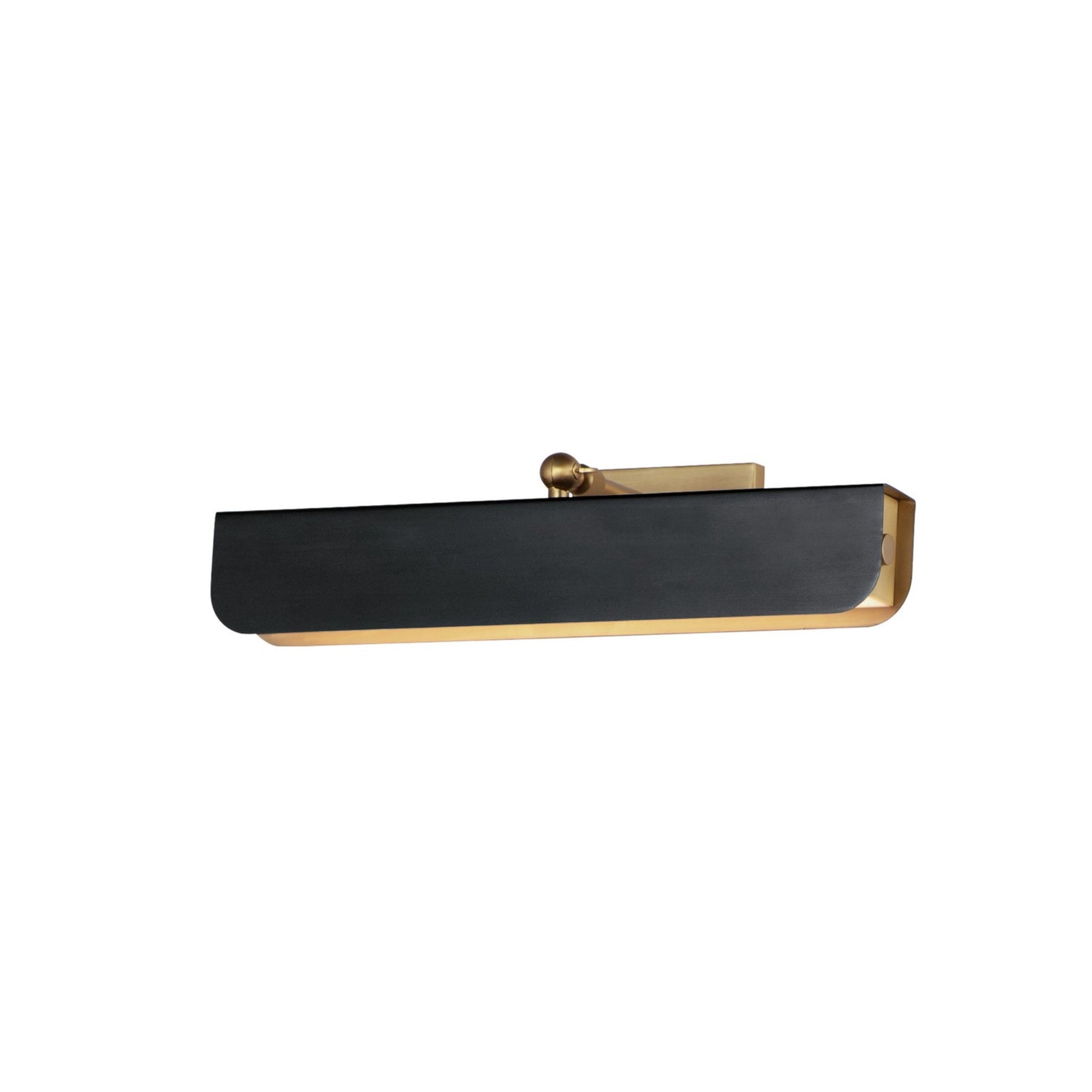 Miles 18" LED Wall Sconce, Black & Aged Brass Finish - Bees Lighting