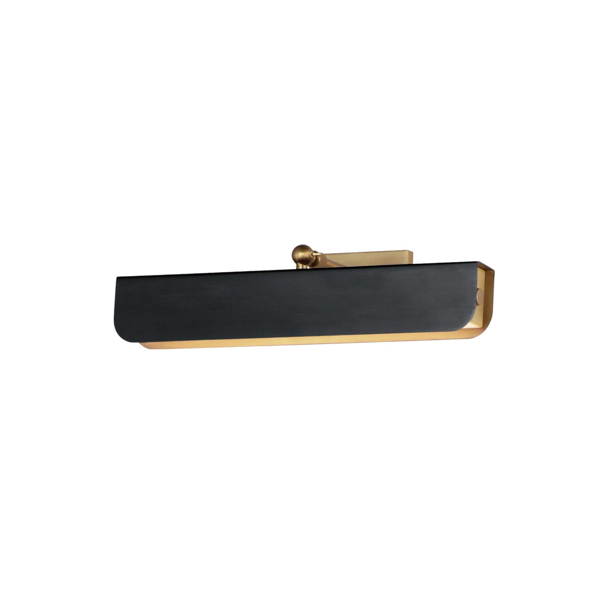 Miles 18" LED Wall Sconce, Black & Aged Brass Finish - Bees Lighting
