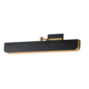 Miles 24" LED Wall Sconce, Black & Aged Brass Finish - Bees Lighting