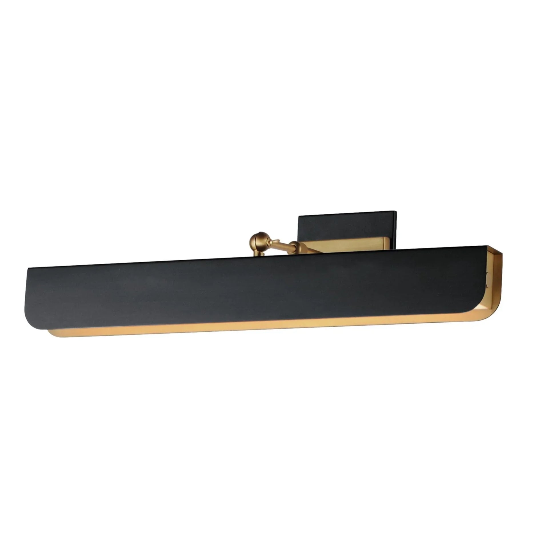 Miles 24" LED Wall Sconce, Black & Aged Brass Finish - Bees Lighting