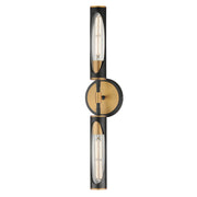 Regent 24" LED Bath Vanity, Black & Antique Brass Finish - Bees Lighting