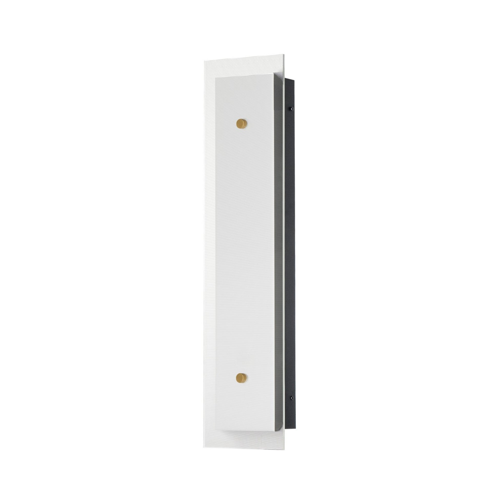 Spectre 24" LED Wall Sconce, Black & Natural Aged Brass Finish - Bees Lighting