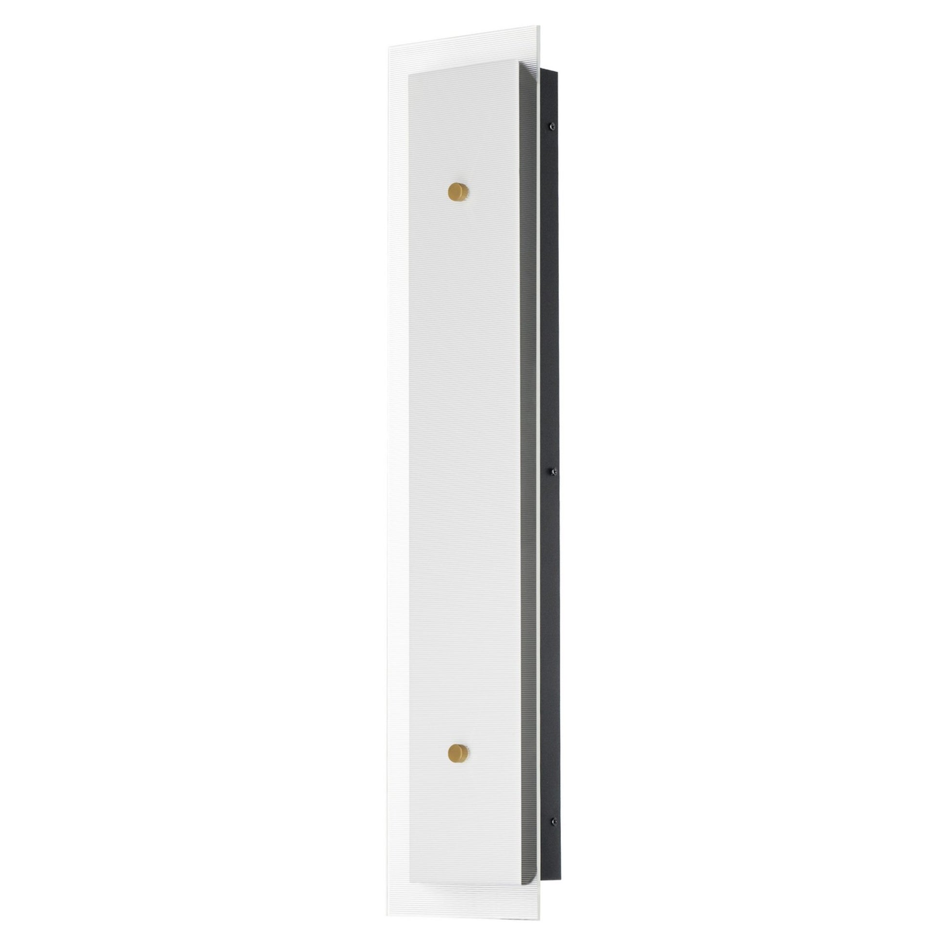 Spectre 30" LED Wall Sconce, Black & Natural Aged Brass Finish - Bees Lighting