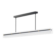 Spectre 62" LED Linear Pendant, Black & Natural Aged Brass Finish - Bees Lighting