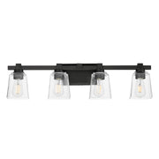 Cubos 31" 4-Light Bath Vanity, Black Finish - Bees Lighting