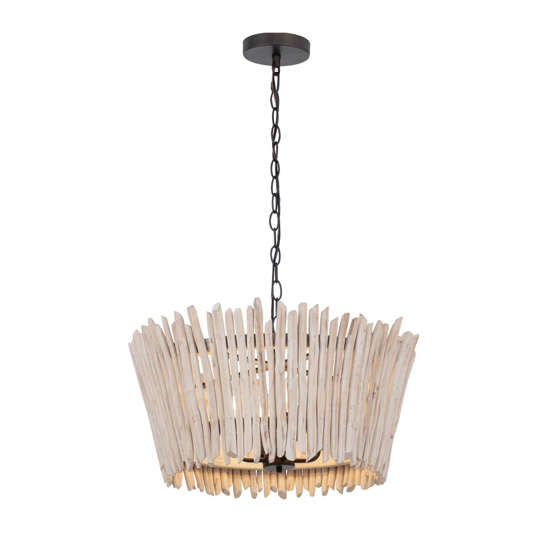 Baywood 24" 4-Light Chandelier, Textured Bronze Finish - Bees Lighting