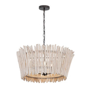 Baywood 30" 4-Light Chandelier, Textured Bronze Finish - Bees Lighting