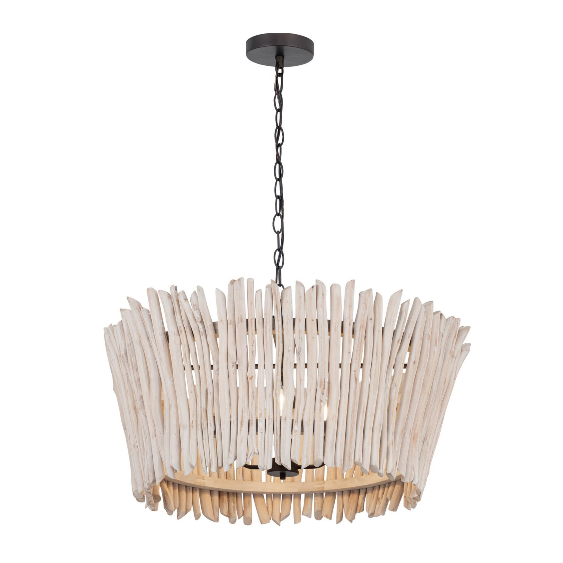 Baywood 30" 4-Light Chandelier, Textured Bronze Finish - Bees Lighting