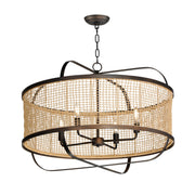 Cestino 30" 4-Light Pendant, Antique Bronze Finish