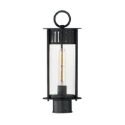Windsor 17" Outdoor Post Mount, Black Patina Finish - Bees Lighting