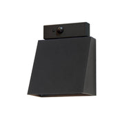 Pathfinder 7" LED Outdoor Wall Sconce, Black Finish, Motion & Photocell - Bees Lighting