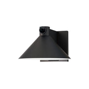 Conoid LED 8" LED Outdoor Wall Sconce, Black Finish, W/ Dusk-Dawn - Bees Lighting