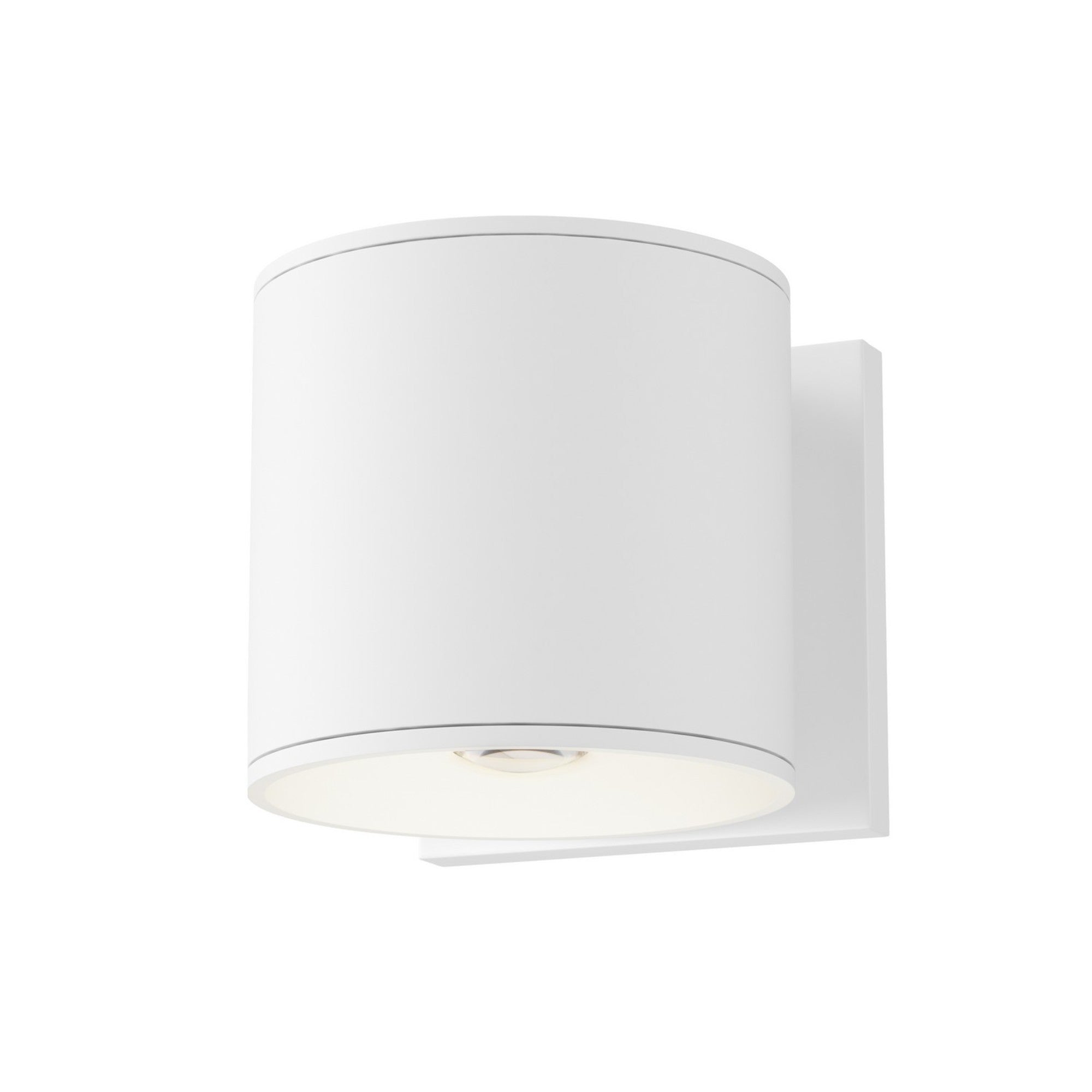 Stout 5" LED Wall Sconce, White Finish - Bees Lighting