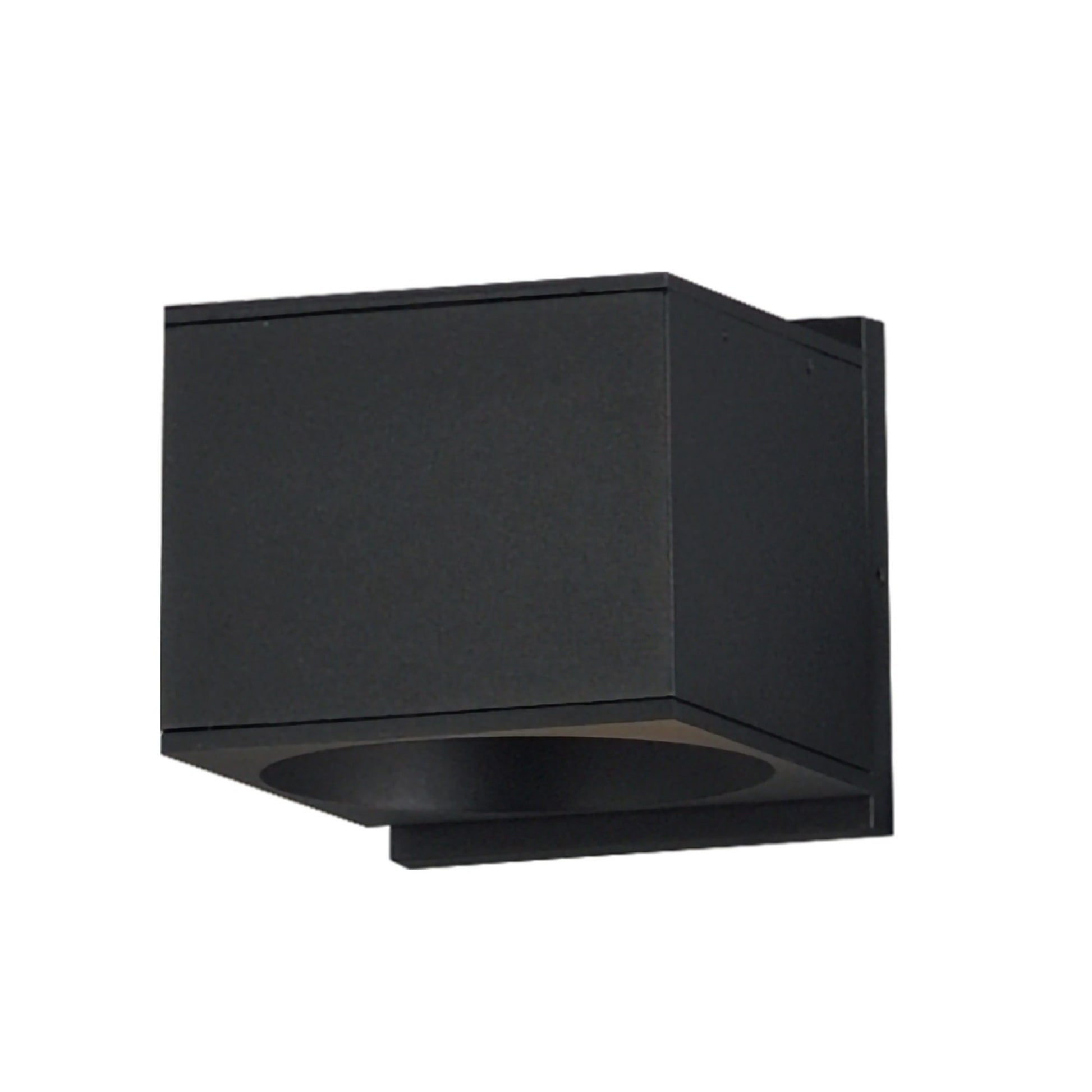 Stout 5" LED Wall Sconce, Black Finish, Square - Bees Lighting