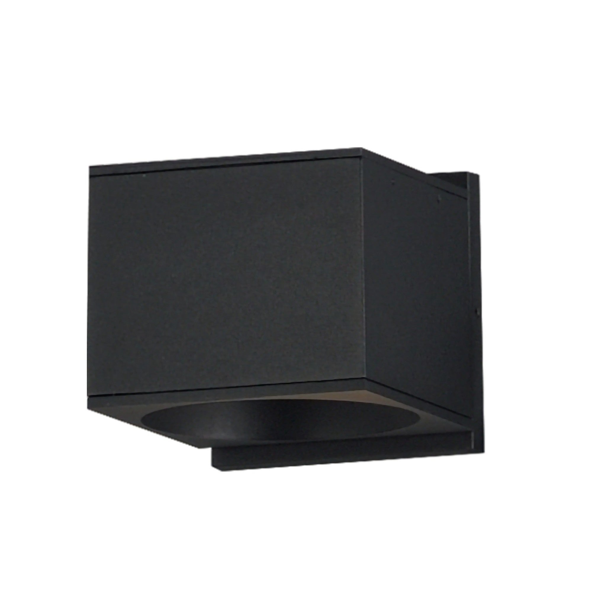 Stout 5" LED Wall Sconce, Black Finish, Square - Bees Lighting