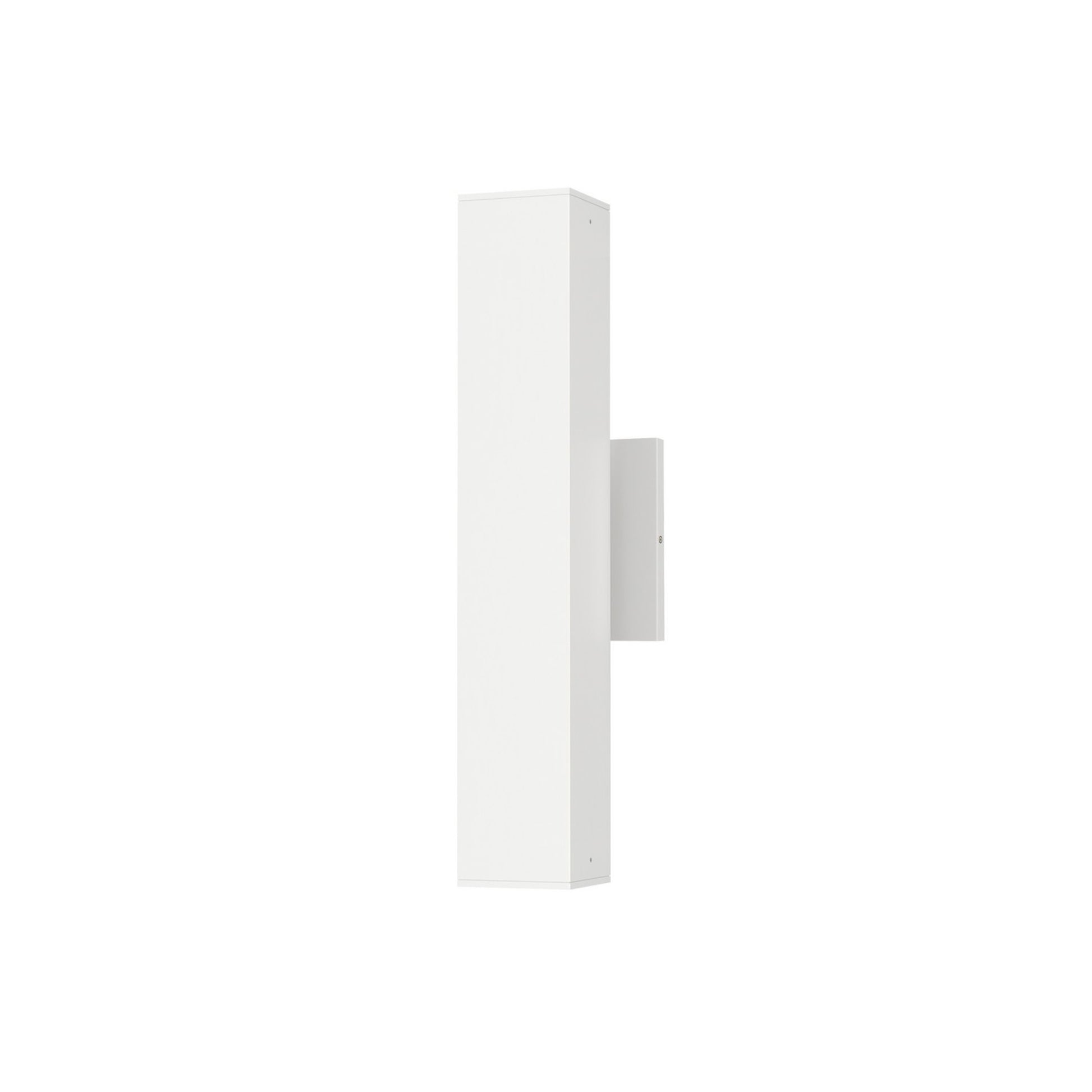 Culvert 15" LED Outdoor Wall Sconce, White Finish, Up & Down Light - Bees Lighting