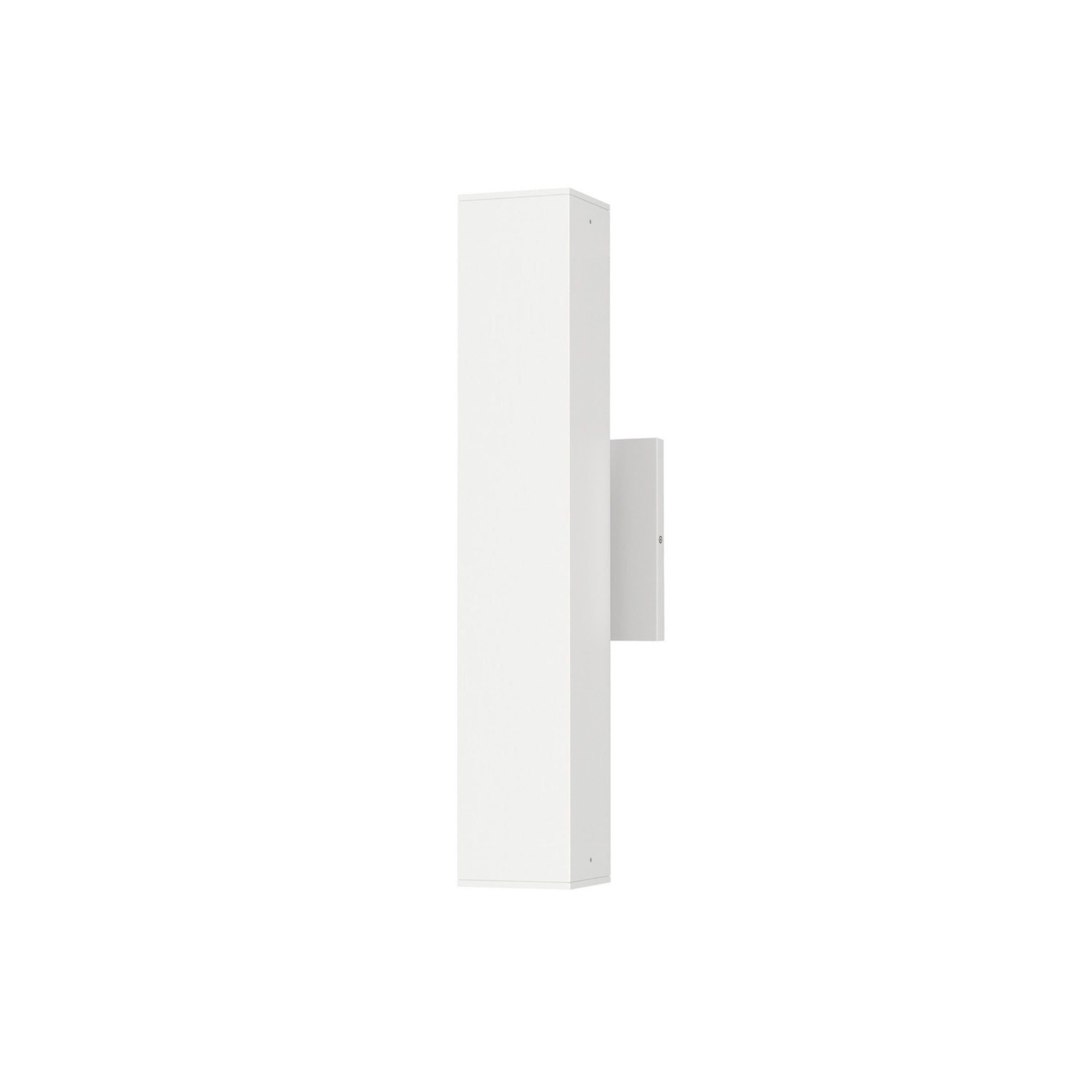 Culvert 15" LED Outdoor Wall Sconce, White Finish, Up & Down Light - Bees Lighting