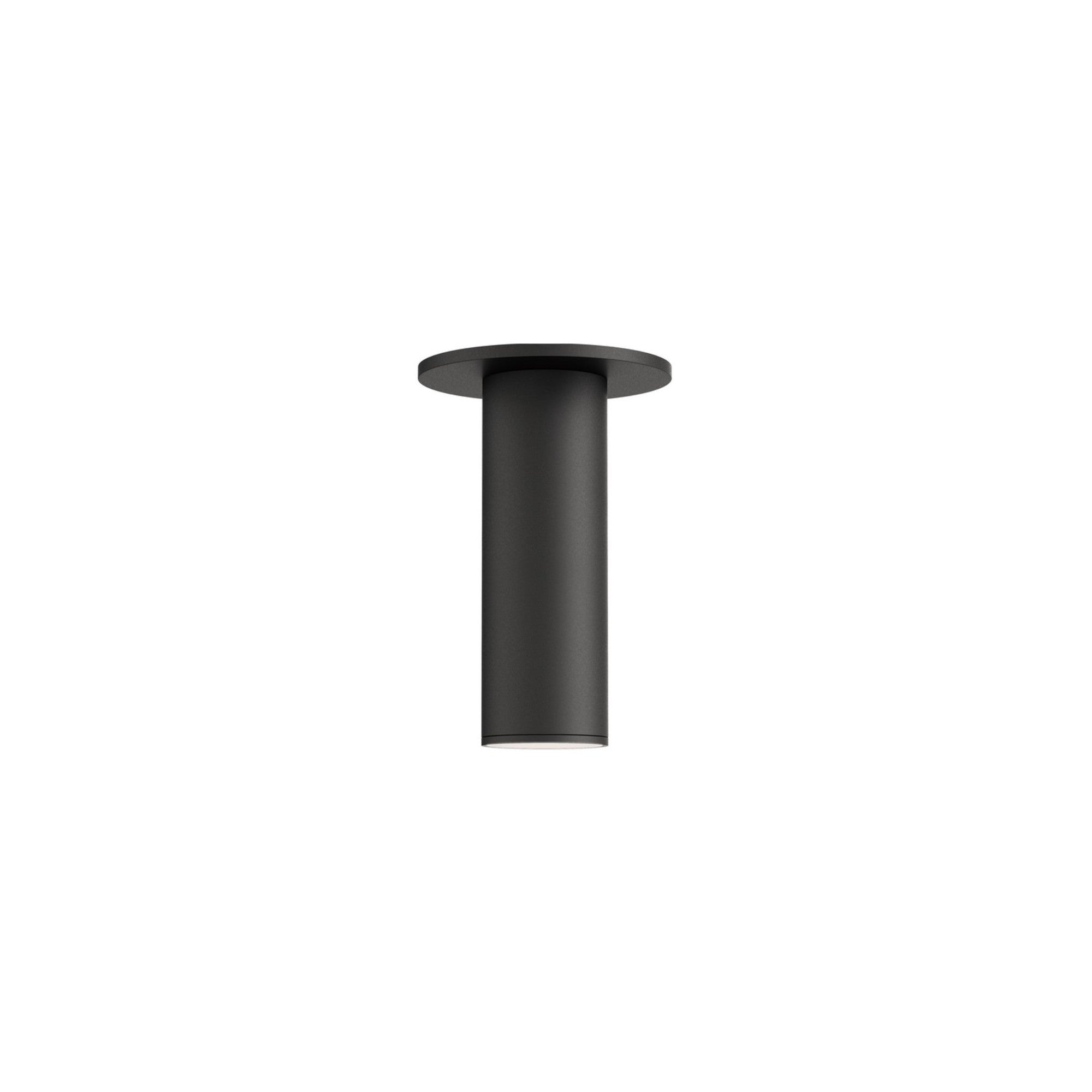Calibro 8" LED Outdoor Flush Mount, Black Finish - Bees Lighting