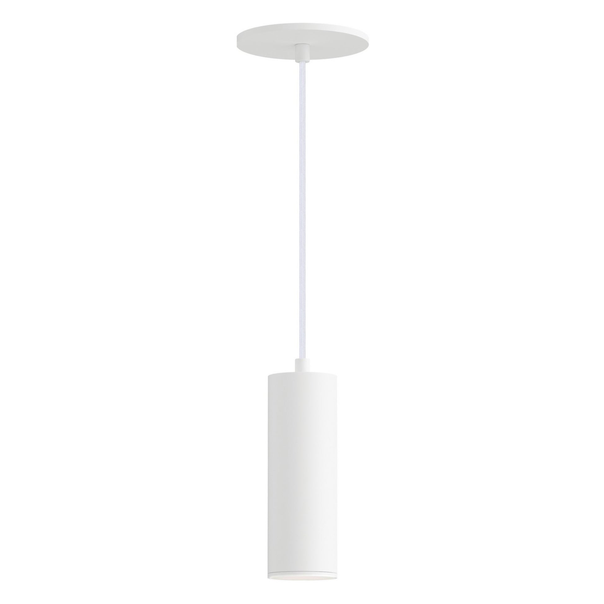 Calibro 8" LED Outdoor Pendant, White Finish - Bees Lighting