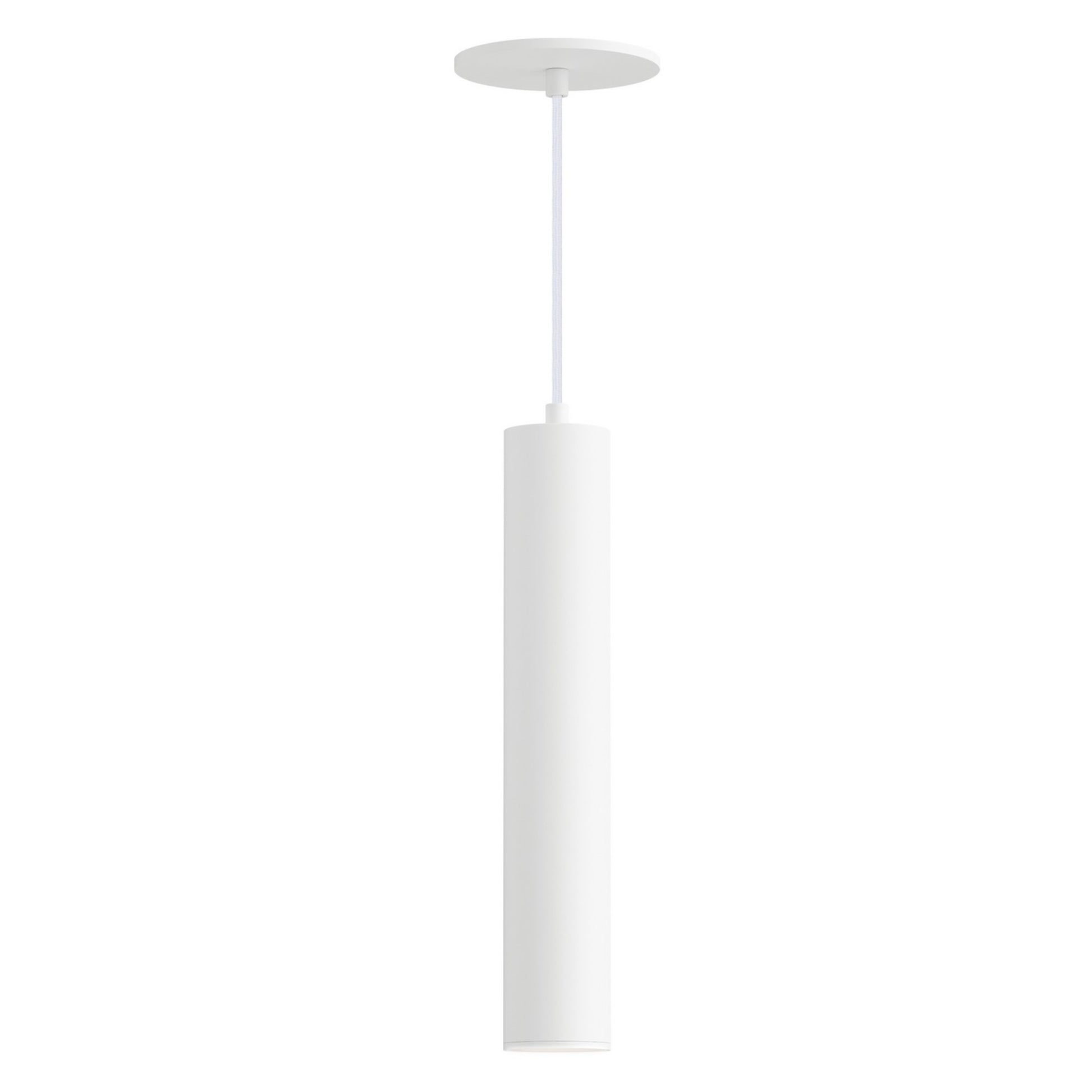 Calibro 15" LED Outdoor Pendant, White Finish - Bees Lighting