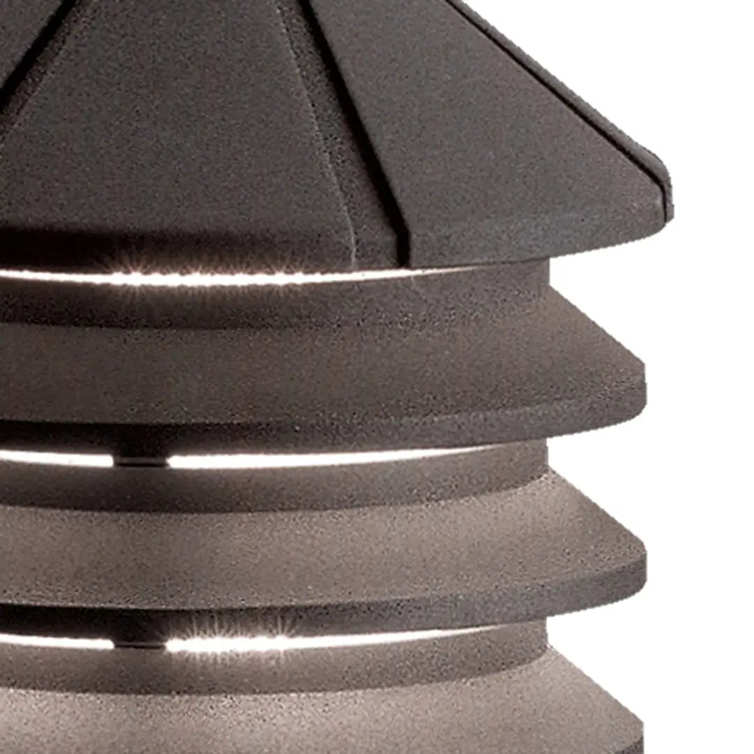 120V Three Tier Path Light Textured Architectural Bronze