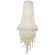 Crystal Reign 33" 2-Light Wall Sconce, Polished Nickel Finish - Bees Lighting