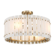 Bardon 21" 4-Light Semi-Flush Mount, Celeste Brass Finish - Bees Lighting