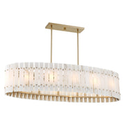 Bardon 48" 5-Light Island Light, Celeste Brass Finish - Bees Lighting