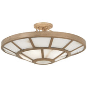 Istria 22" 4-Light Semi-Flush Mount, Ashen Gold Finish - Bees Lighting