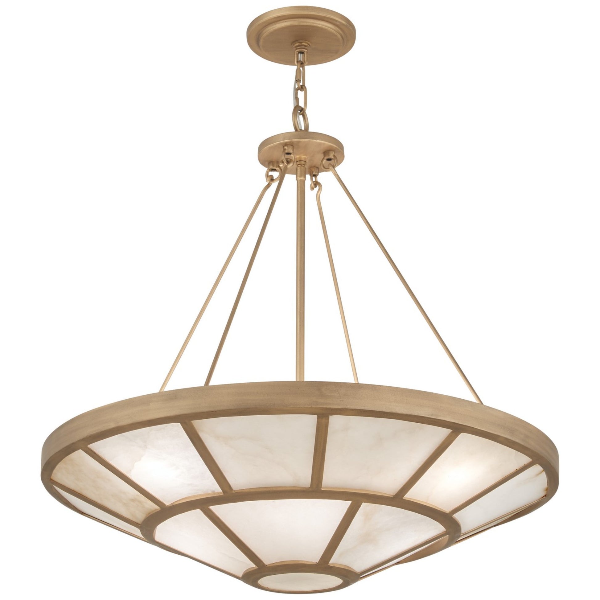 Istria 28" 8-Light Pendant, Ashen Gold Finish - Bees Lighting