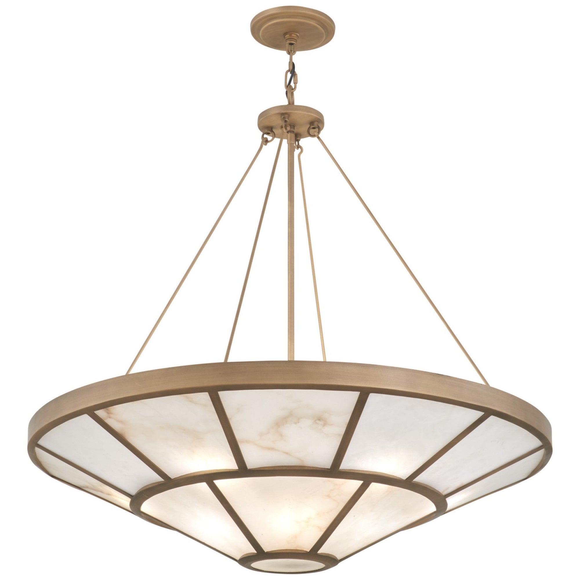 Istria 37" 12-Light Pendant, Ashen Gold Finish - Bees Lighting