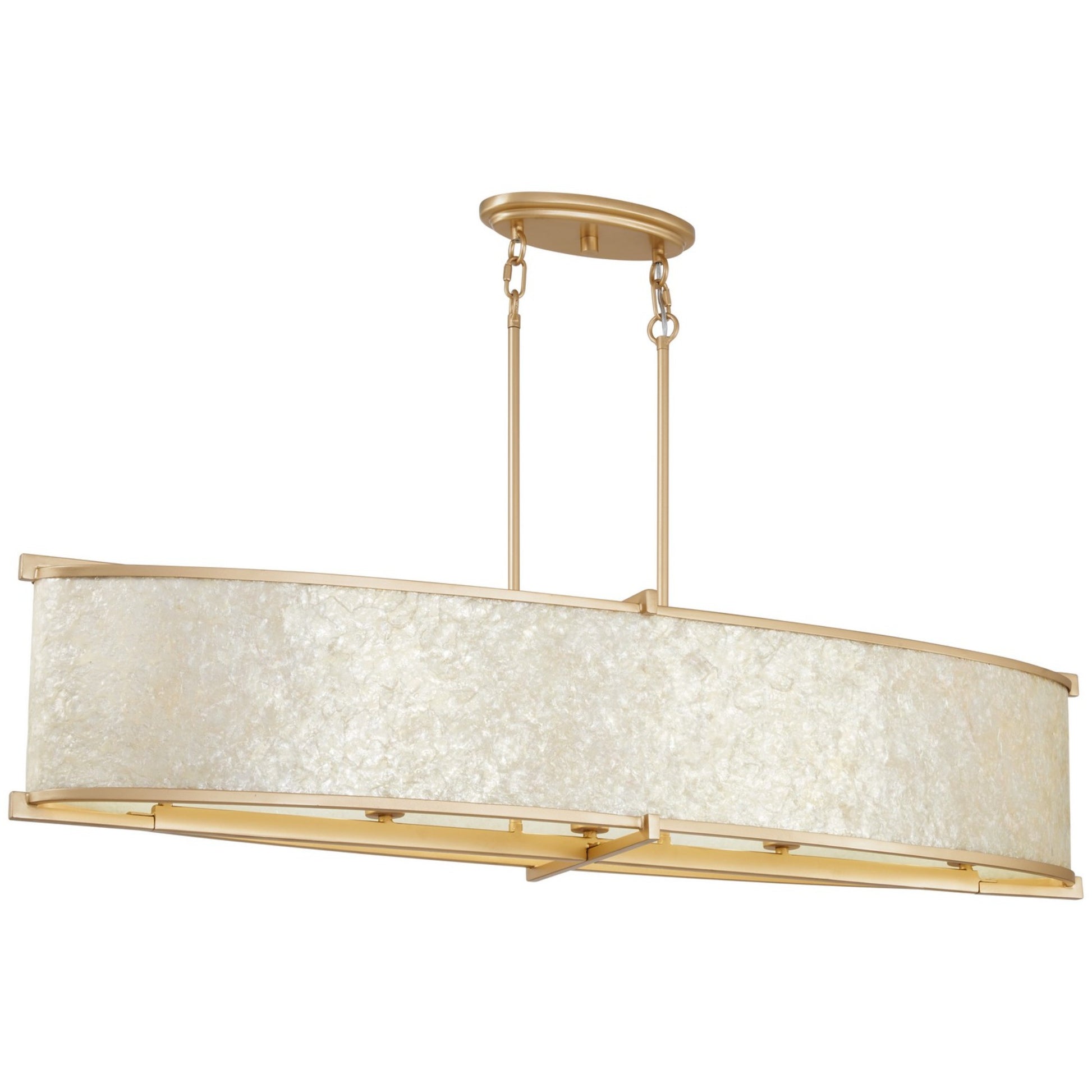 Sommers Bend 48" 5-Light Island Light, Fawn Gold Finish - Bees Lighting