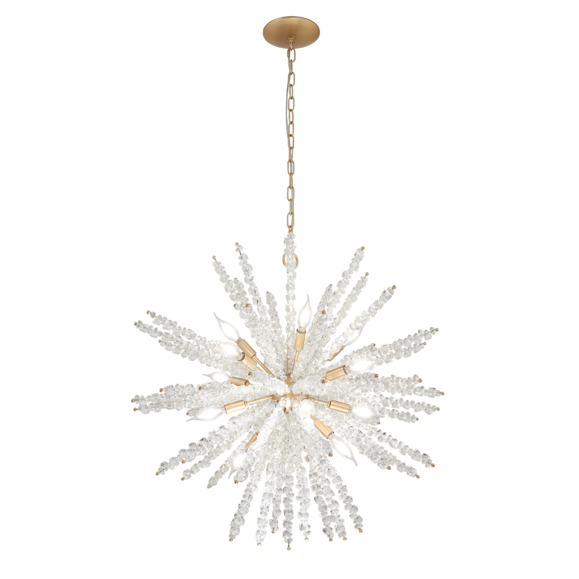 Aisi 28" 12 Lights Pendant Light Gold Finish