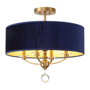 Van Noord 21" 4-Light Semi-Flush Mount, Oxidized Aged Brass Finish - Bees Lighting