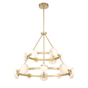 Zill 42" LED Pendant, Lily Gold Finish - Bees Lighting
