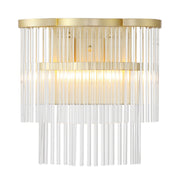 Azura 12" 2-Light Wall Sconce, Heirloom Brass Finish - Bees Lighting