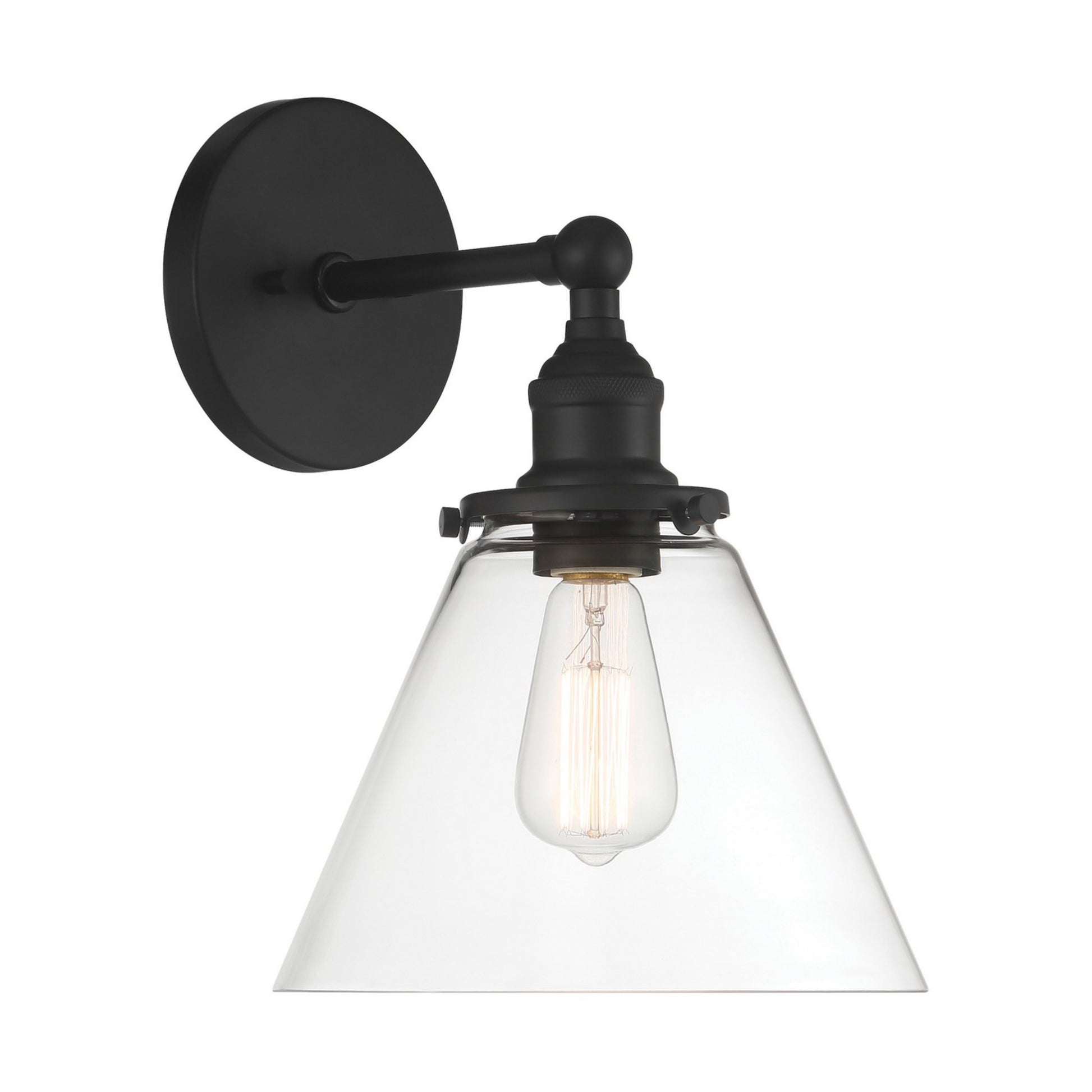 Barwell 14" Bathroom Vanity Light, Coal Finish - Bees Lighting