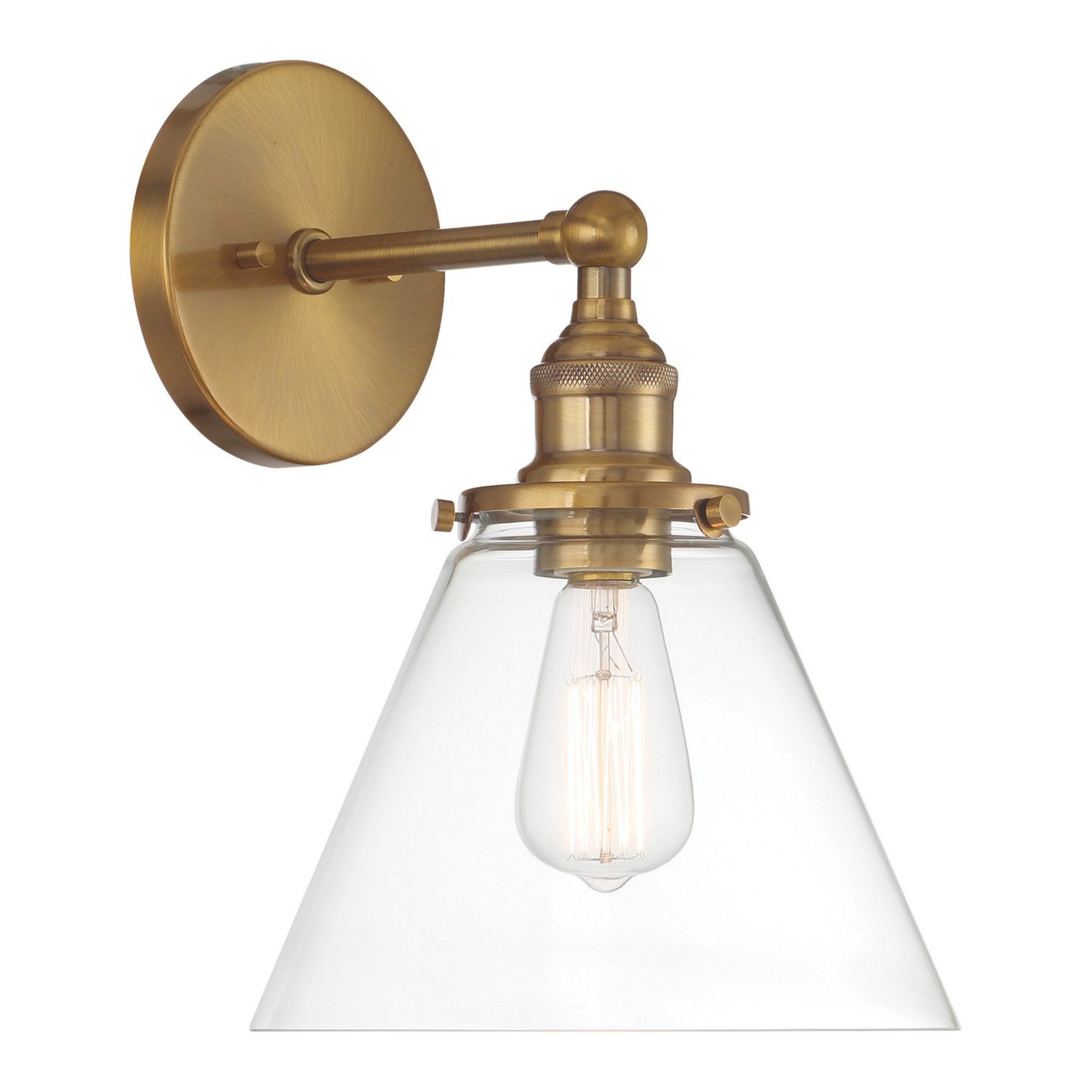 Barwell 14" Bathroom Vanity Light, Oxidized Aged Brass Finish - Bees Lighting