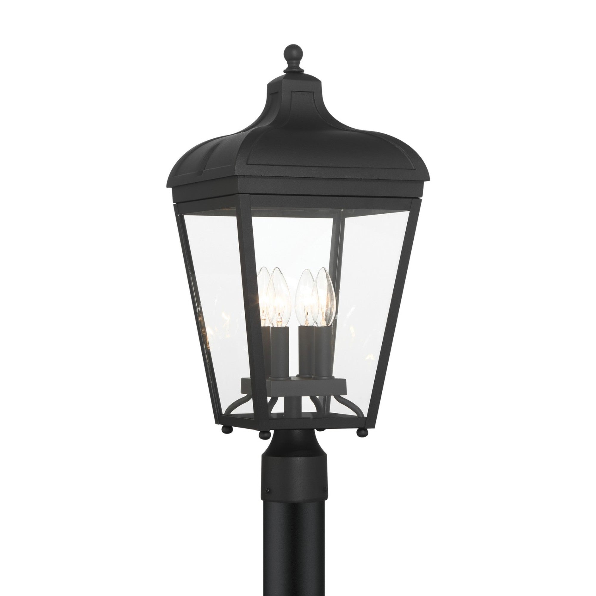 Marquee 22" 4-Light Outdoor Post Lantern, Sand Coal Finish - Bees Lighting