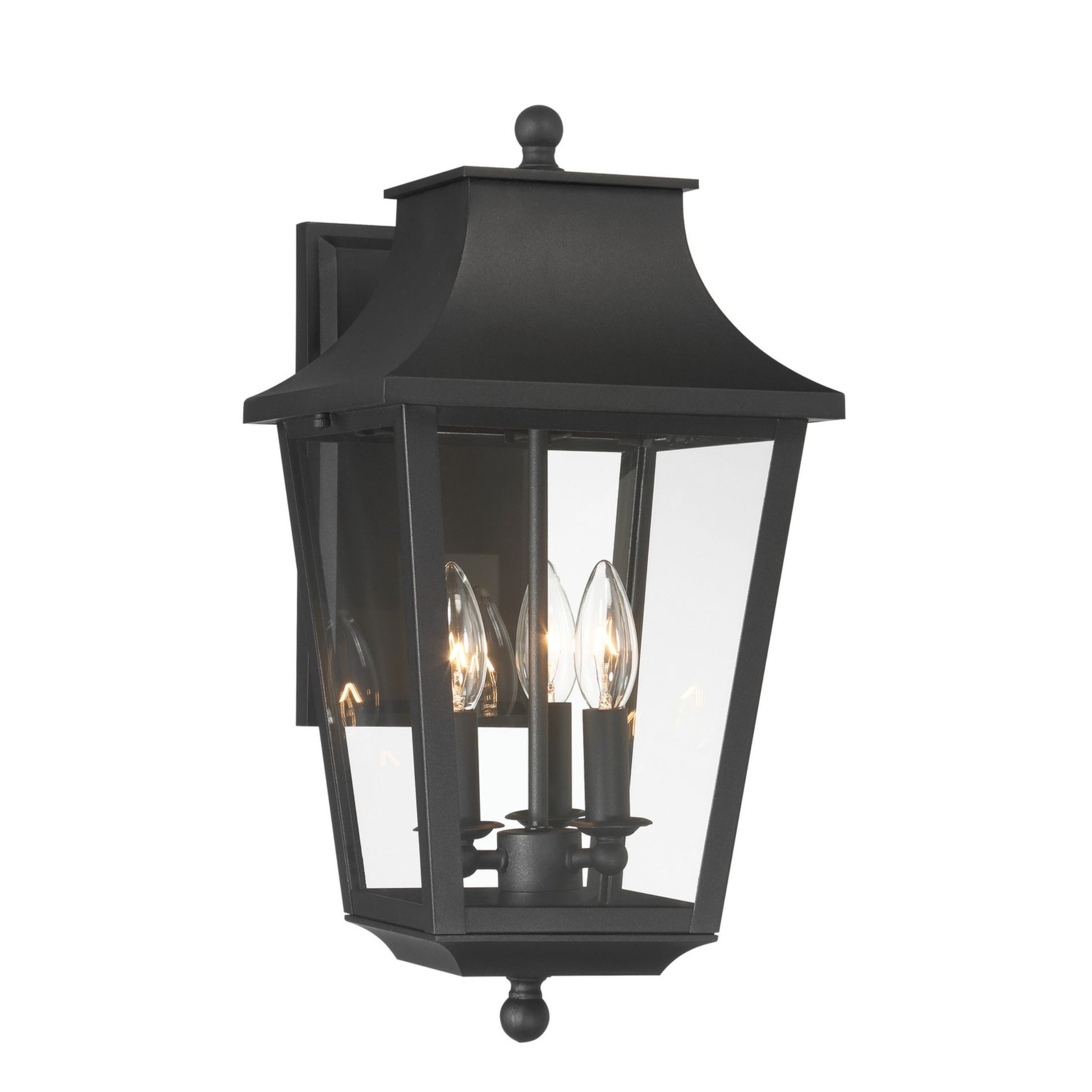 Altimeter Outdoor Wall Sconce Black Finish - Bees Lighting